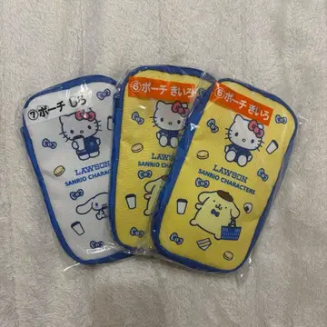 산리오 로손 복권 파우치 키티 시나모롤 폼폼푸딩