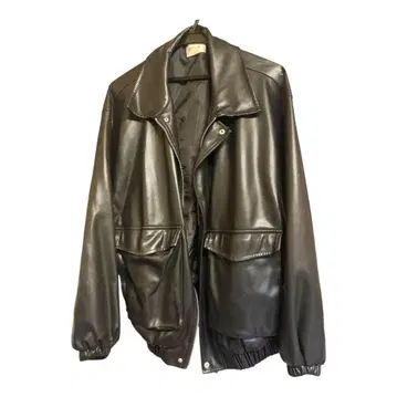 OLIVE des OLIVE 가죽 자켓 블랙 F