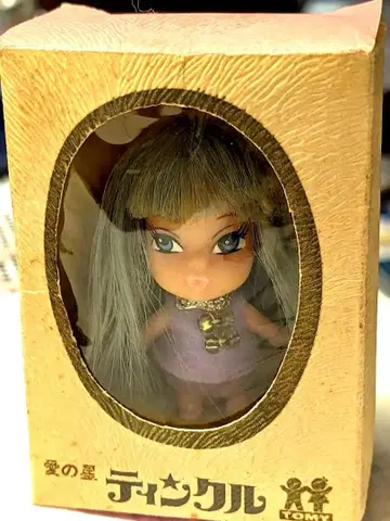 타미힐피거 사랑의 별 팅클 인형 본체 스카이블루 머리 보라색 의류 앤티크