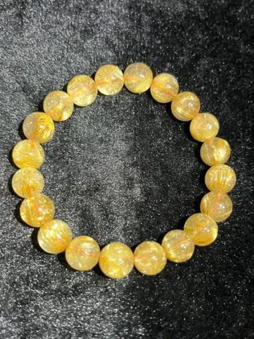 골드 타이틴 루틸 팔찌 10mm