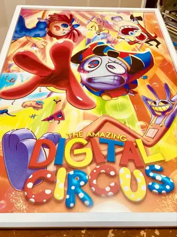 미사용 새상품급 공식 정품 어메이징 디지털 서커스 포스터