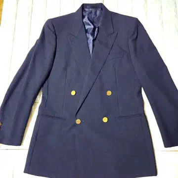 Daniel hechter 프랑스제 더블 테일러드 자켓 골드 버튼 L