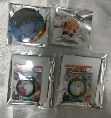 BLEACH 이치고 오리히메 블리스터 키링 캔뱃지 산리오 참