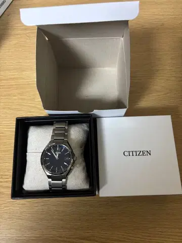 시티즌 아테사 블루 티타늄 전파 시계