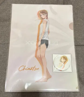 푸른상자 카노 치나츠 ZOZO 클리어 파일 캔뱃지