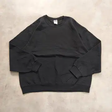 저지 맨투맨 구제 의류 무지 XL 블랙 USA 16859