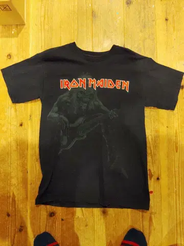 IRON MAIDEN 밴드 티셔츠 블랙