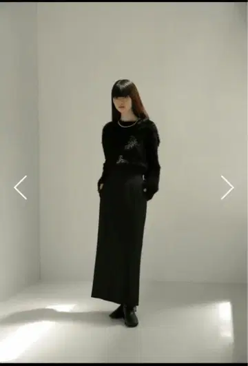 필름 하이 웨이스트 타이트 스커트