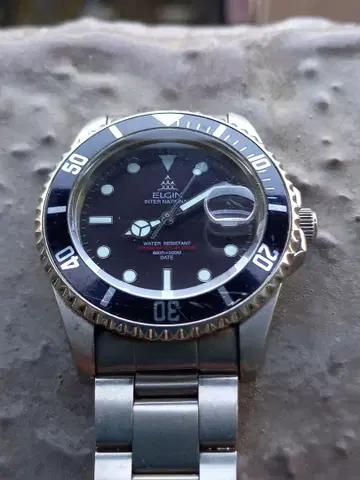 ELGIN 다이버 워치 블랙