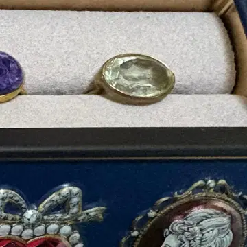 오쥴 odul 그린 자수정 반지 13호 정도