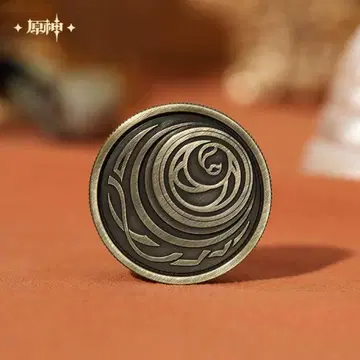 [ 원신 ] 플린즈 결정 코인 원신 목걸이 공식 정품