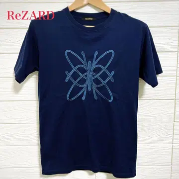 ReZARD 리자드 티셔츠 네이비 자수 S사이즈