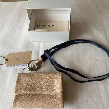 TIDEWAY 베이지 3단 폴더형 지갑