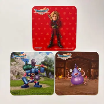 드래곤 퀘스트 코스터 스퀘니 카페 드래곤 퀘스트 7 3장 세트