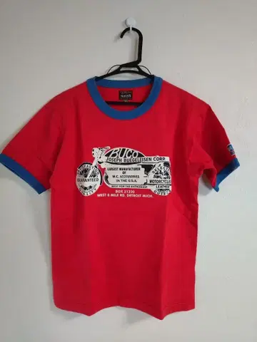 Buco 티셔츠 레드 파랑 악센트 ( S~M )