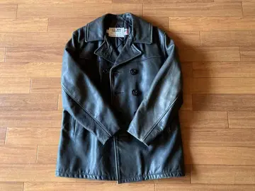 SCHOTT 가죽 피코트 38 블랙 가죽 미국제 샷