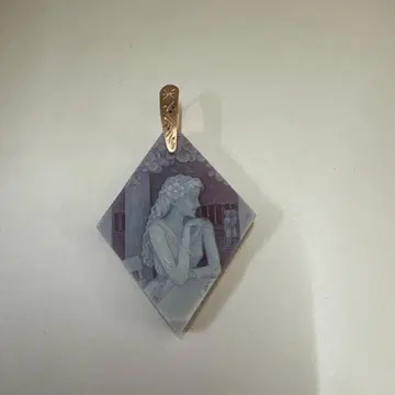 작가 작품 K18PG 마노 카메오 펜던트 목걸이 포함