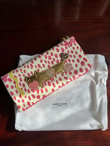 tsumori chisato 고양이 모티브 장지갑