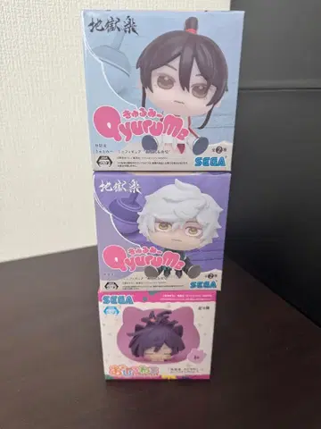 지옥락 큐룽하게 쳐다보는 포즈 미니 피규어 낮잠 3세트