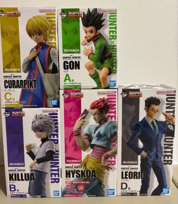 [ 미개봉 새상품 ] 제일복권 헌터헌터 피규어 전 5종 세트