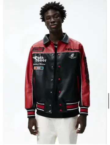 ZARA 페이크 레더 자켓 레이싱 자켓