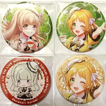 D4DJ Lyrical Lily 5th 캔뱃지 호두 미이코 글리터