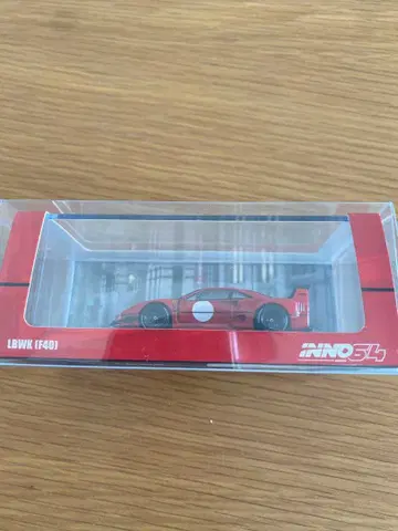 1/64 이노 페라리 LBWK F40 레드 클리어 케이스 포함