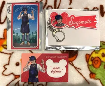 골든 카무이 별의 밤하늘 카페 아크릴 키링 카드 스기모토 사이치 세트