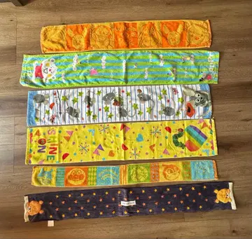 보육사 머플러 타월 6장 세트 배고픈 애벌레 프레데릭