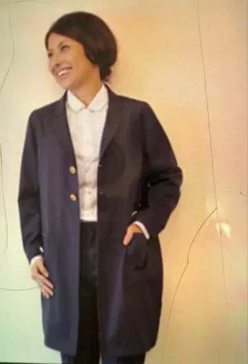 PULETTE Chesterfield coat navy size1