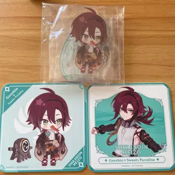 원신 시카노인 헤이조 스이파라 코스터 아크릴 스탠드