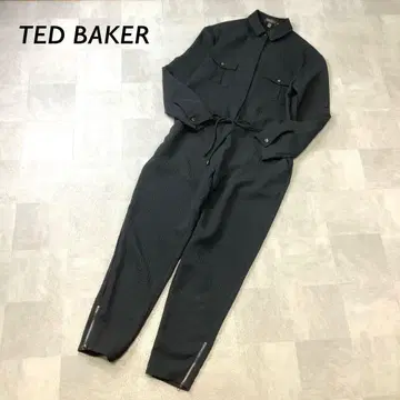 새상품급 TED BAKER 하운드투스 체크 패턴 올인원 롤업 츠나기 블랙