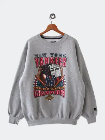 90s MLB NEW YORK YANKEES sweat XL 2710