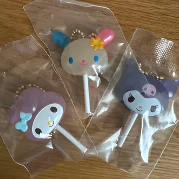 산리오 캐릭터즈 컬러풀 캔디 참 3종 세트 우사하나