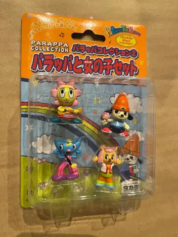 파라파라 래퍼 피규어 미개봉 새상품 파라파라와 여자아이 세트 당시 물품