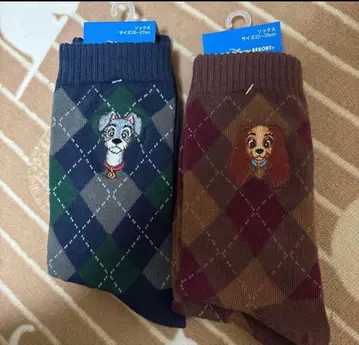 디즈니 리조트 한정판 개와 아가씨 이야기 트럼프 레이디 삭스 양말