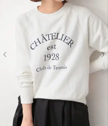 SLOVE IENA CHATELIER 클럽 드 테니스 로고 맨투맨