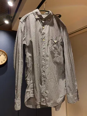 오디너리핏츠 체크 무늬 긴팔 셔츠