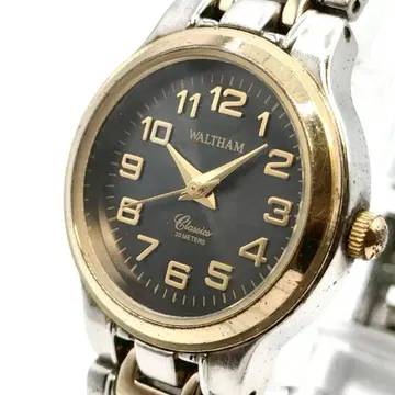 작동품 WALTHAM 클래식 classics 쿼츠 3바늘 손목시계