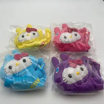 미사용 헬로키티 x rody 봉제 인형 필통 세트 4색