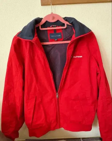 TOMMY HILFIGER 후드 부착 자켓 M 레드
