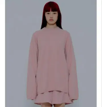 AMAIL 라쿤 오버워시 니트 핑크