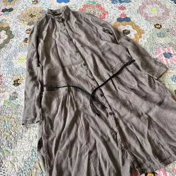 TRANSIT PAR SUCH 린넨 롱 원피스 이탈리아제 빅 루즈