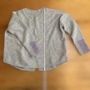 그레이 V넥 스웨터 (제나 에스파스멜베유)