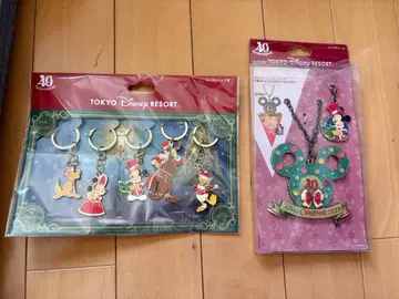 도쿄 디즈니 리조트 크리스마스 키링 백참 세트