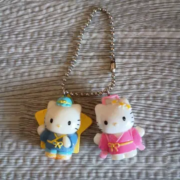 헬로키티 다니엘 키링 칠석 초레어 2000년산 헤이세이 레트로