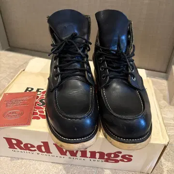 Red Wings 블랙 워크 부츠 8130 아이리쉬 세터
