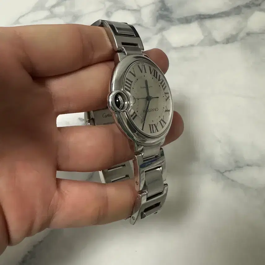 까르띠에 발롱블루 스틸 오토메틱 42mm 사진 5