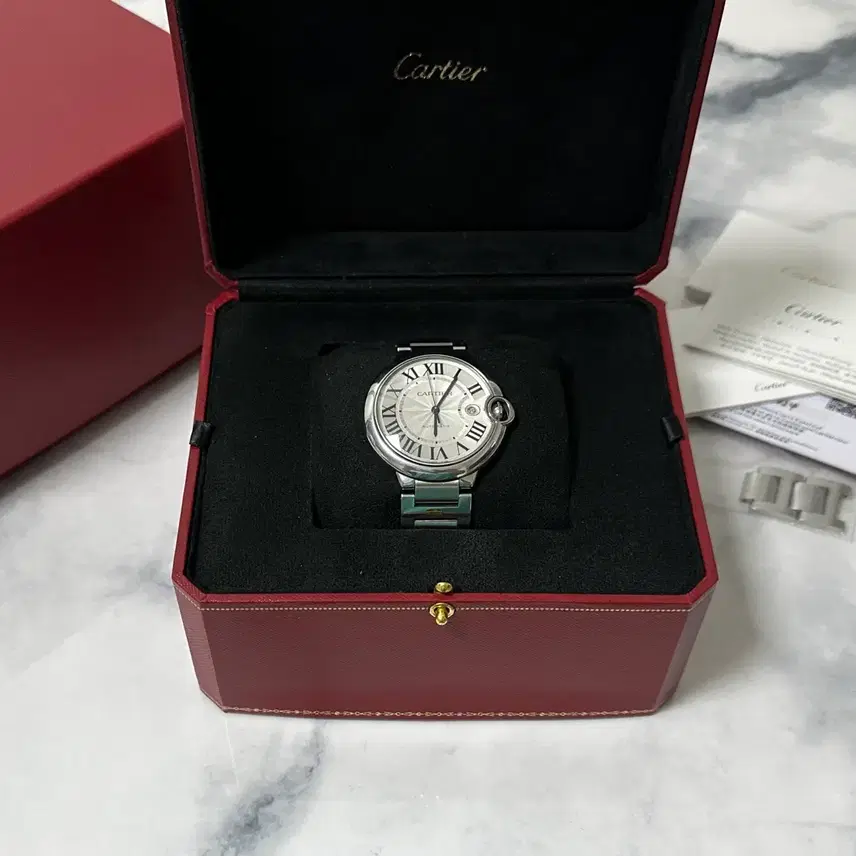 까르띠에 발롱블루 스틸 오토메틱 42mm 사진 6