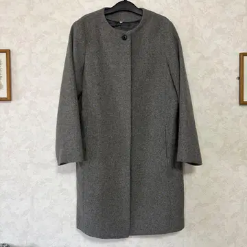 미사용 새상품 무인양품 무릎 아래 코트 그레이 L